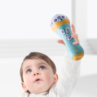 babycare婴儿手持音乐麦克风1岁6-9个月宝宝音乐早教益智玩具珀尔里粉