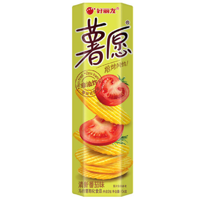好丽友薯愿香焗番茄味104g/盒