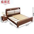 乐琪艺实木床1.5m张 实木床1.8m套 .