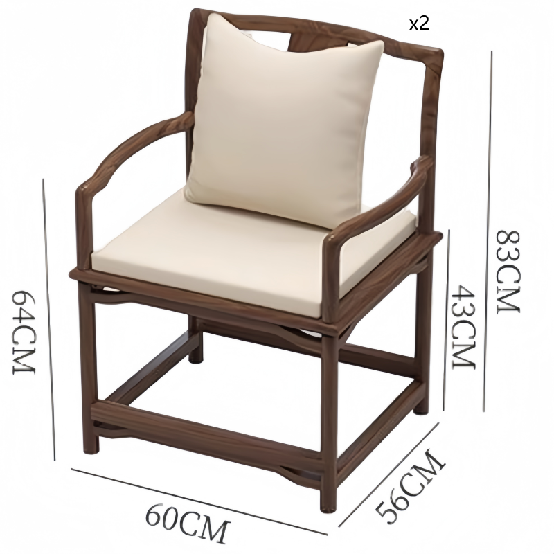 豫龙都实木椅C3套高清大图