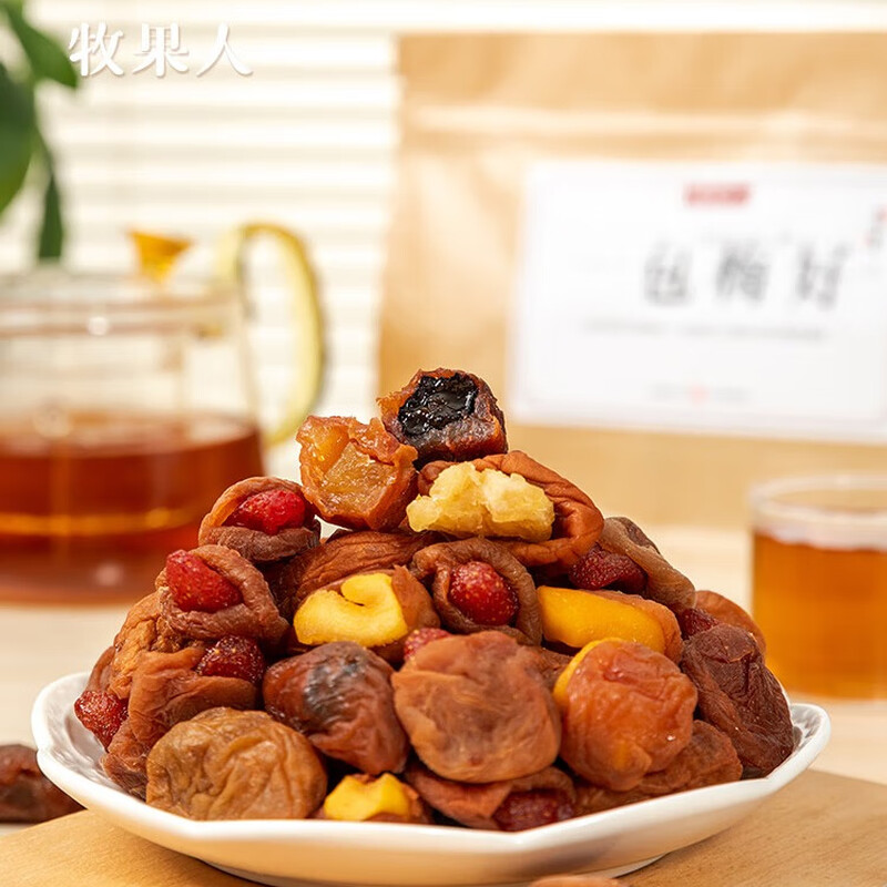牧果人 一包梅好500gE款 混合蜜饯果干果脯梅有水果夹心梅子系列高清大图