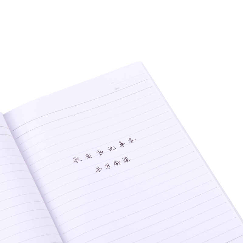 得力 (deli) 7650宽行10mm办公无线装订本A5-30页 10mm横线 12本/包