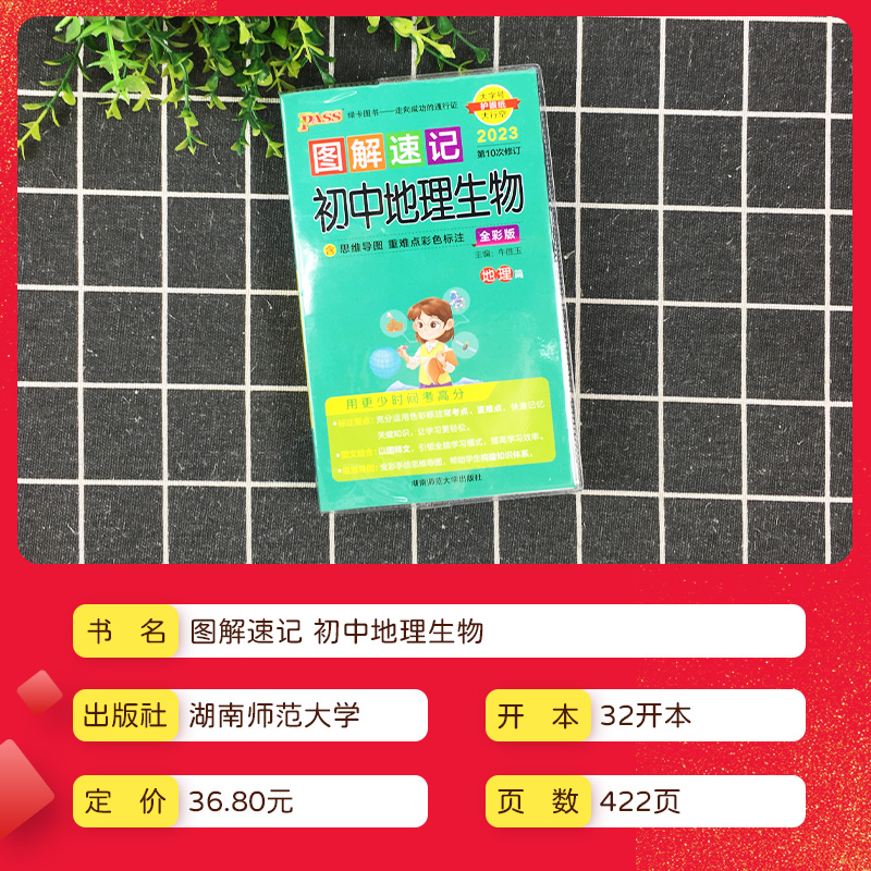 [同步词汇]-英语 初中通用 [正版]2024新版图解速记初中语文数学英语物理化学生物地理 初中上册下册基础复习强化训练高清大图
