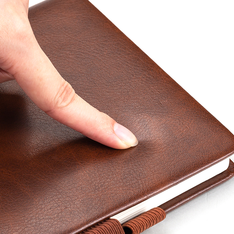 齐心 C5708 简合皮面本 A5 120张 棕高清大图