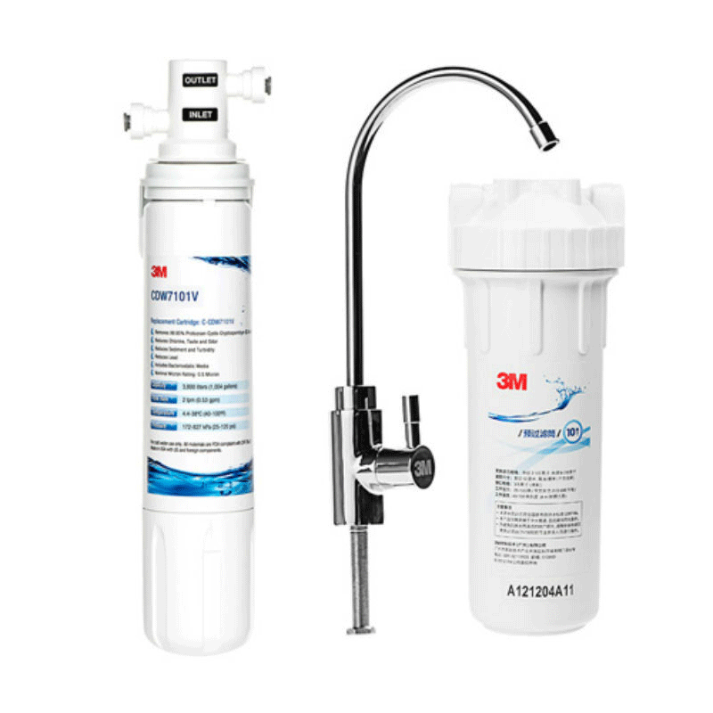 3M净水器母婴款3M净水器CDW7101V家用厨房直饮机净水机自来水过滤器直饮水保留矿物质 CDW71 2.2升大流量高清大图