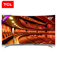 TCL 49A950C 49英寸 4K曲面HDR 人工智能 32核超高清安卓智能LED电视（枪色）
