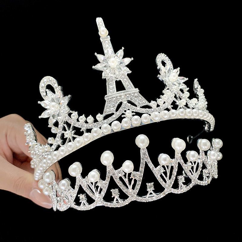 生日皇冠头饰儿童发饰公主王冠女童发卡发箍小女孩发饰韩式头箍爱心款