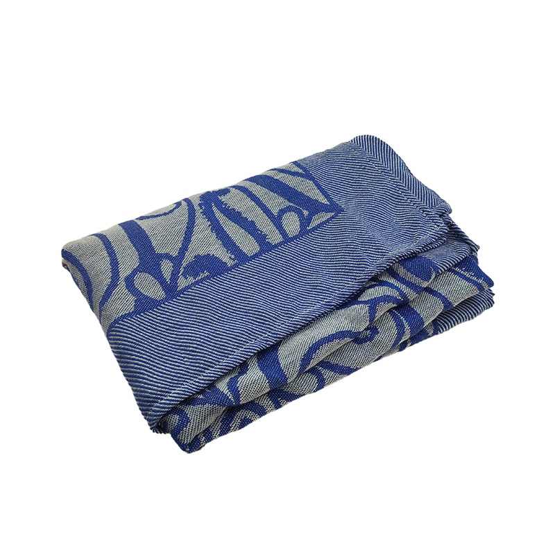 和居态 午睡毯子空调毯 130x170cm 条高清大图