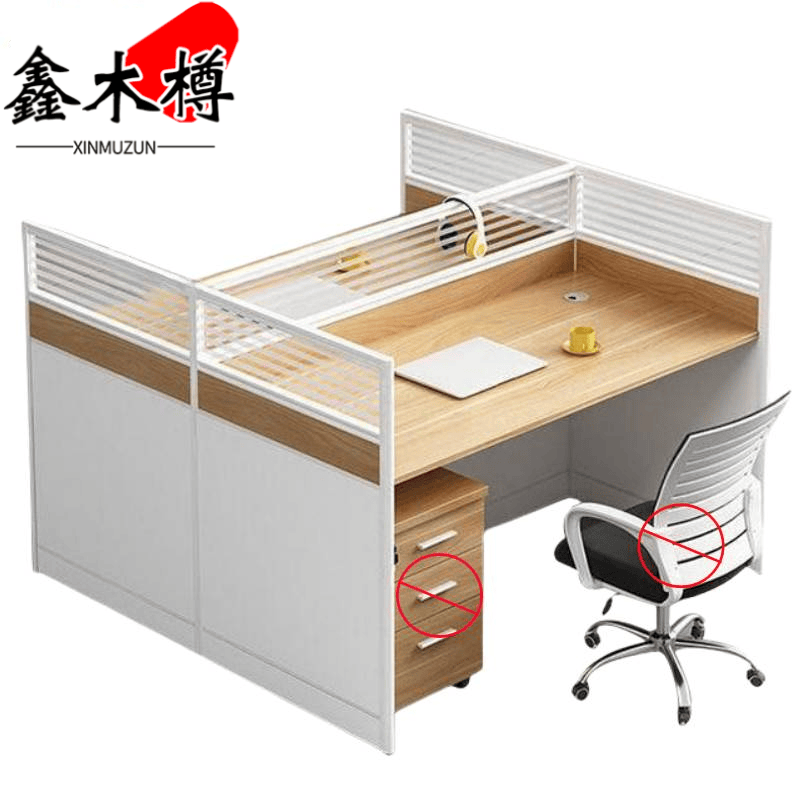 鑫木樽屏风工位120*120*110cm张高清大图