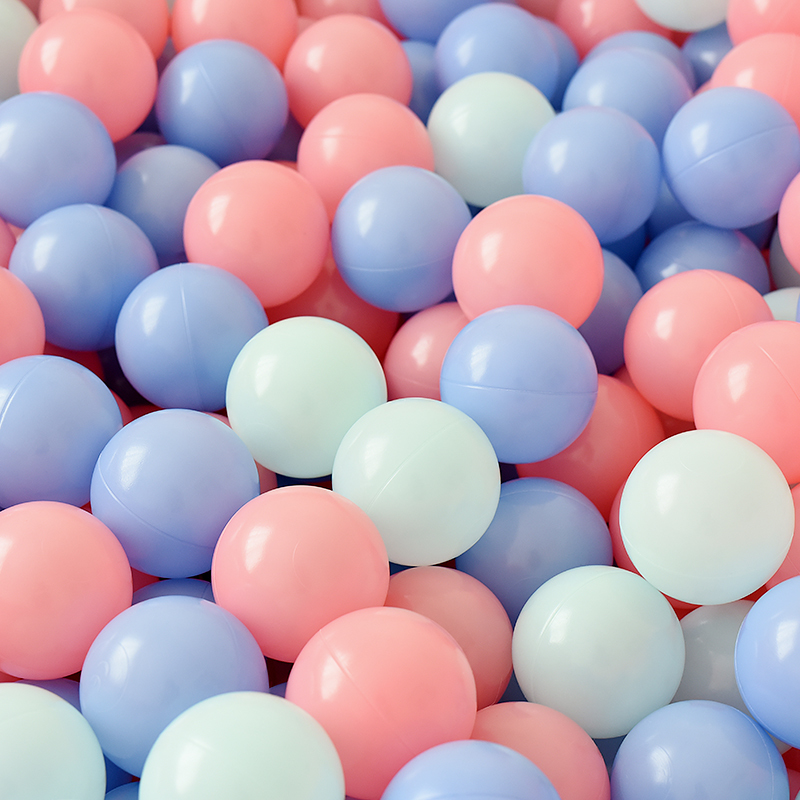 儿童海洋球池波波球室内家用宝宝婴儿网红围栏彩色球玩具小球马卡龙色