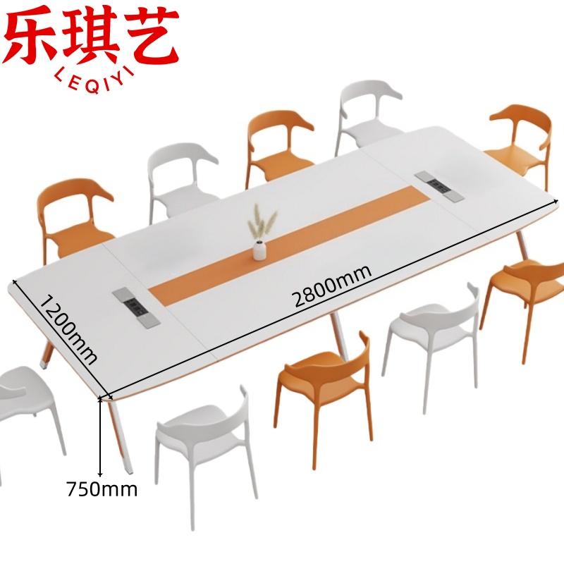 乐琪艺 培训桌一桌十椅套