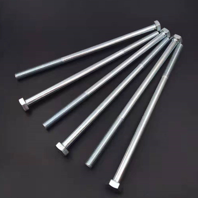 加长超长外六角螺栓镀锌调节穿墙螺丝m10m12m14m16m18m20 16*400[2套]