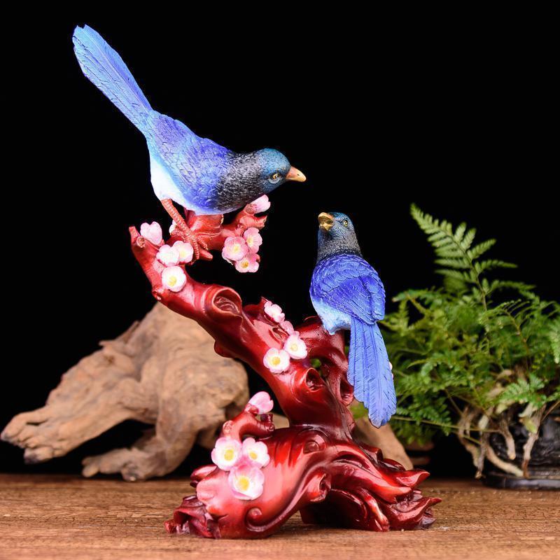 美帮汇喜上眉梢摆件 喜鹊登梅乔迁结婚彩铜家居创意装饰摆件