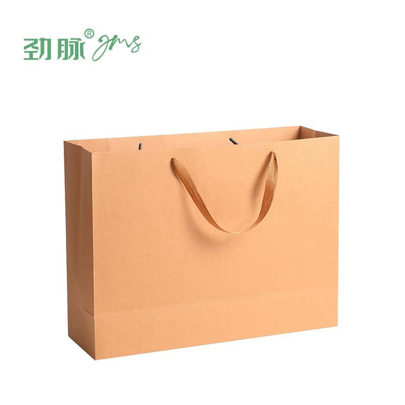 劲脉 手提袋牛皮纸袋 32*11.5*28cm(10个) 包高清大图