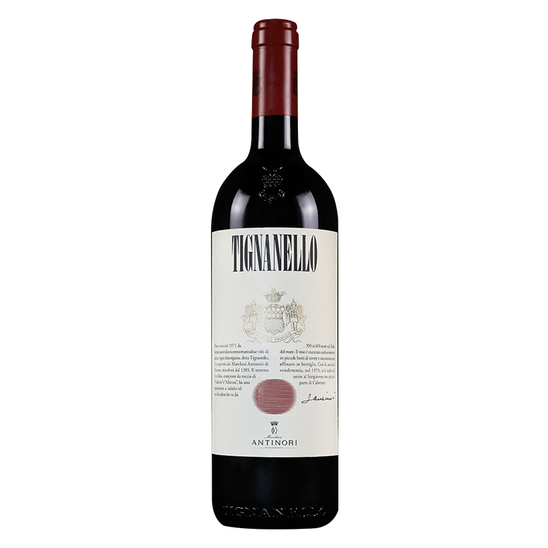 2020年天娜红葡萄酒安东尼世家意大利红酒托斯卡纳干红Tignanello750ML 单支装