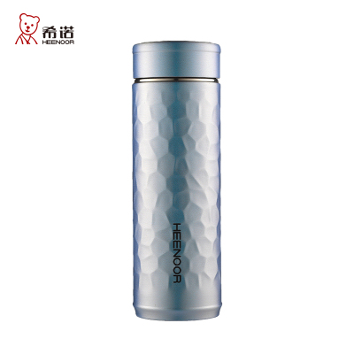 希诺保温杯男女士高档商务茶杯304不锈钢泡茶杯子车载便携水杯