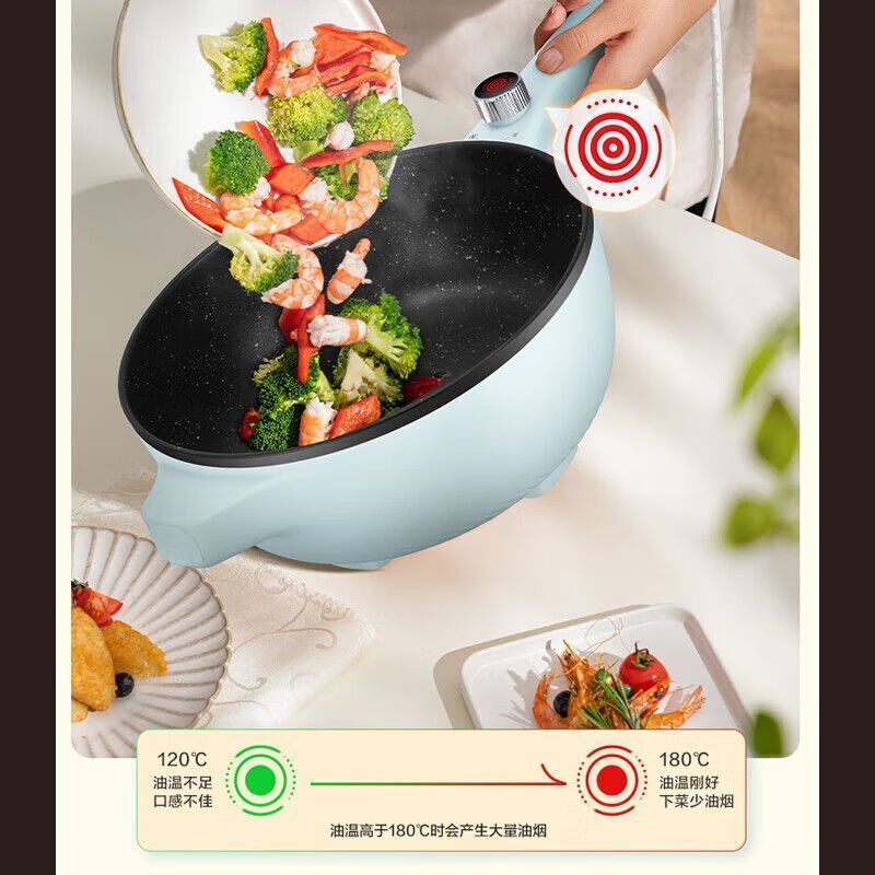 苏泊尔(SUPOR)电炒锅炒菜锅炒锅多功能家用电锅电火锅蒸煮不粘锅CJ28A11高清大图