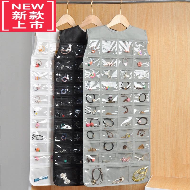 可莉允珠宝挂袋宿舍器墙挂式珠宝耳环透明项链饰品首饰小物件收纳挂袋图片