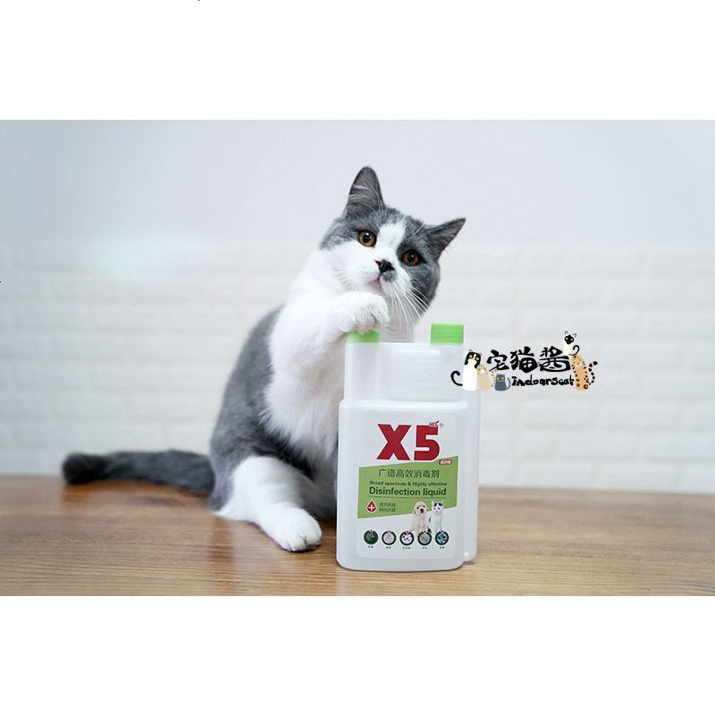 宅猫酱 X5高效消毒剂500ml 宠物狗窝猫舍消毒液
