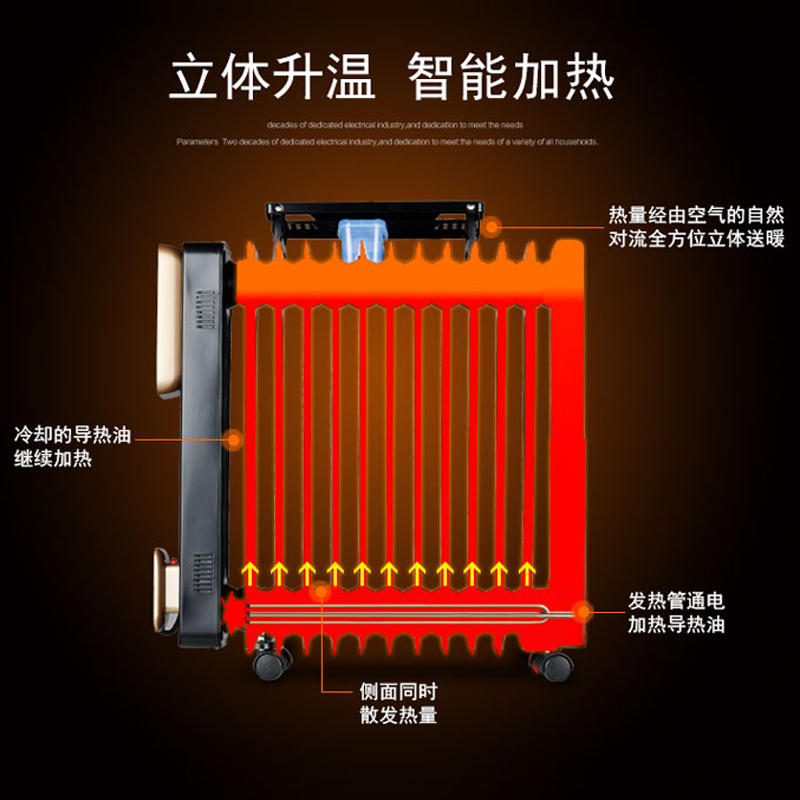 志高 油汀D15HYW 智能电暖气 单台装