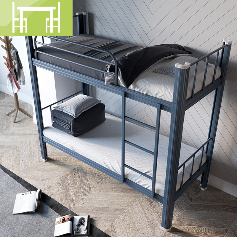 逸家伴侣上下铺铁床学生床员工宿舍床钢架高低床铁艺双层床上下两层