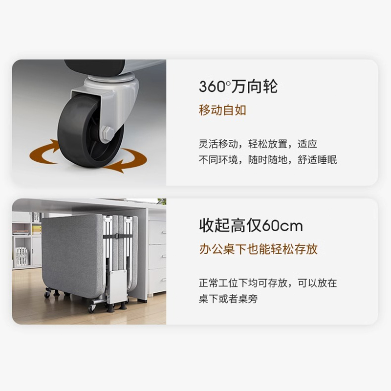 圣承启 钢网折叠床180*60cm 张高清大图