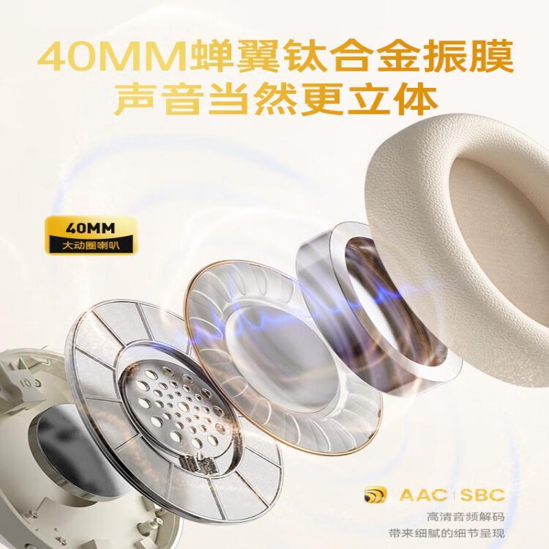 联想 thinkplus头戴式蓝牙耳机 TH20 蓝色