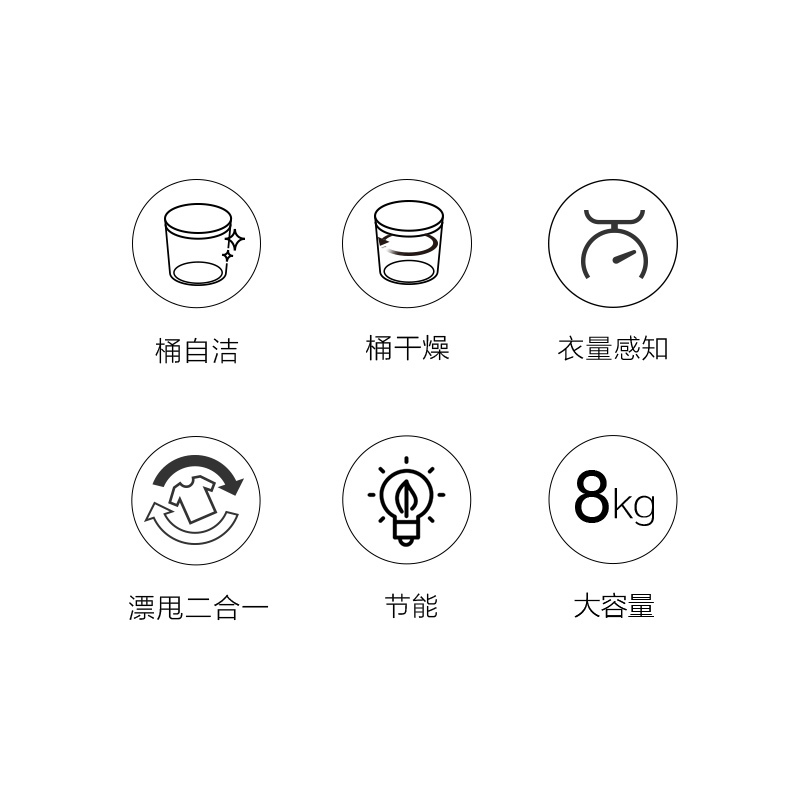 海尔(Haier)8公斤 家用全自动波轮洗衣机 小型洗衣机 智能预约 水压电压双宽 漂甩二合一 EB80M009