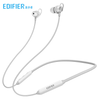 EDIFIER/漫步者W200BT无线蓝牙耳机双耳挂脖式入耳挂耳式运动跑步 珠光白-s