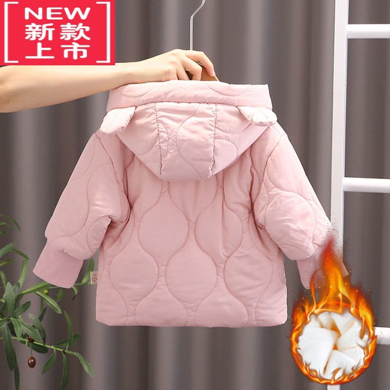 可莉允女童棉服冬季加厚加绒2儿童棉衣冬装3婴儿棉袄一岁女宝宝夹棉外套图片