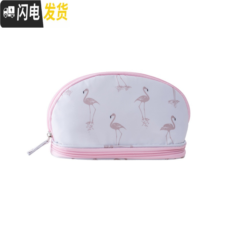 三维工匠韩国化妆包小号防水简约旅行便携洗漱包手拿包可爱大容量收纳包女高清大图