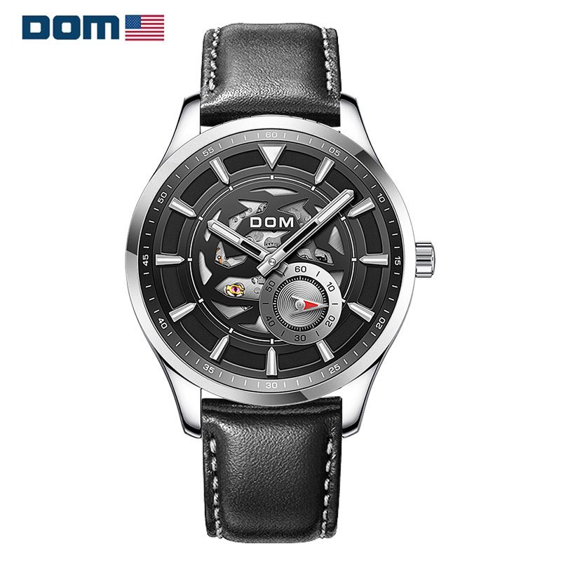 美国dom多姆品牌手表男质感时尚休闲全自动机械手表男士腕表时尚男士