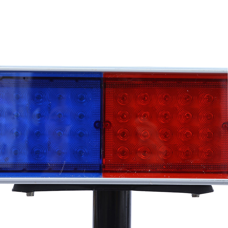 简鼎 JD6516 5W DC3.7V >98小时 IP66 红和蓝 LED太阳能爆闪警示灯 (计价单位:盏) 黑色