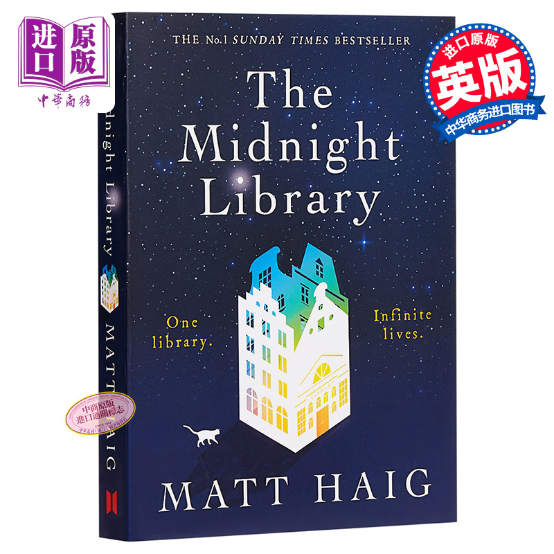 [正版]马特·海格 午夜的图书馆 英文原版 The Midnight Library Matt Haig 书作者高清大图