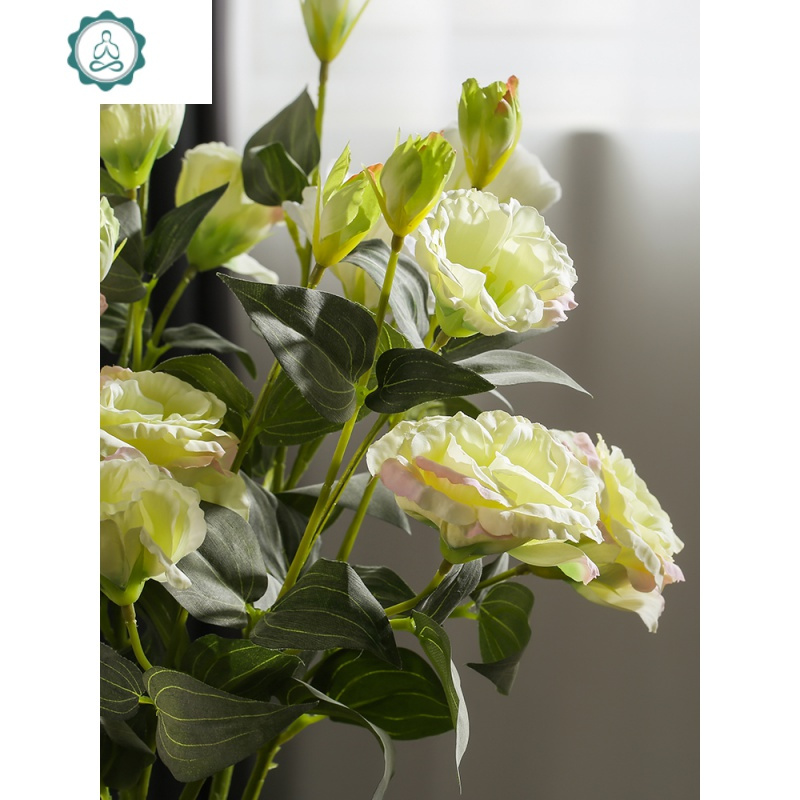 仿真花桔梗花假花花瓶单枝插花花束家居餐厅茶几仿真花