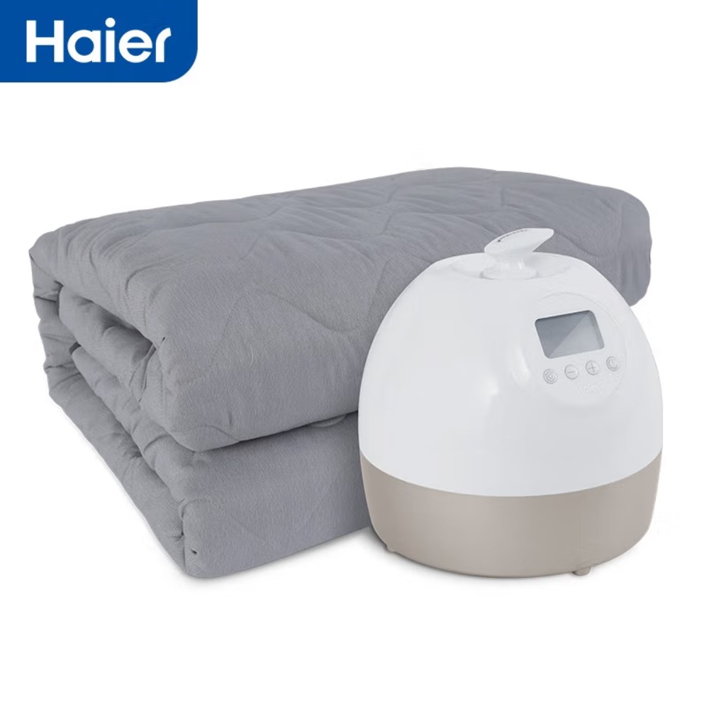 海尔(Haier) 水暖电热毯双人 四季家用秋冬恒温褥子床垫水循环除螨除湿 HBC-B110 可水洗款-双人1.8*2m高清大图