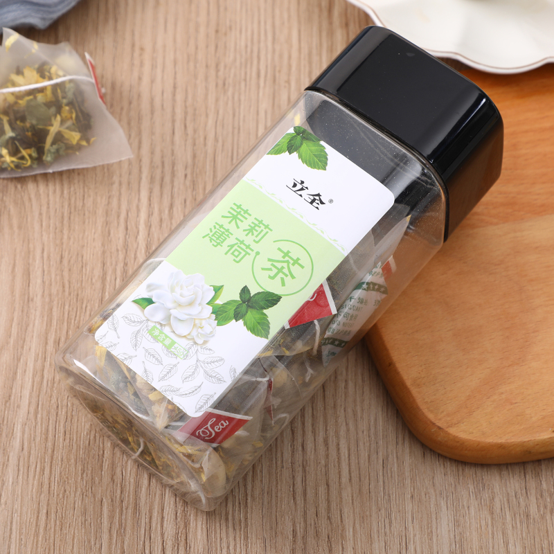 立全 茉莉薄荷茶 提神醒脑解困 去口气 纯自然独立袋装组合花茶包