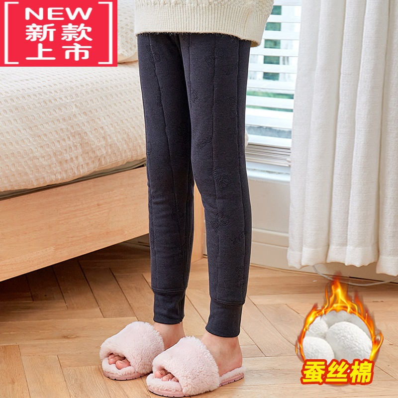 可莉允女童棉裤内穿冬加厚儿童冬季棉保暖裤初中生女孩校服器内胆
