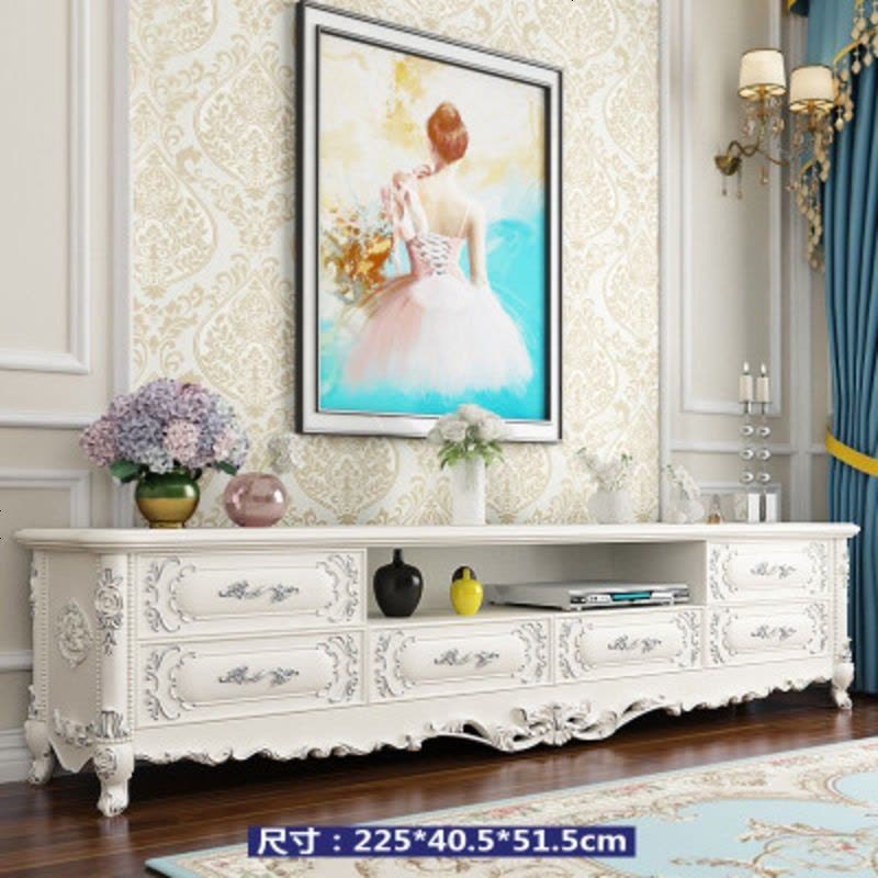 电视柜茶几组合套装实木现代简约客厅小户型欧式经济型多功能迷你图片