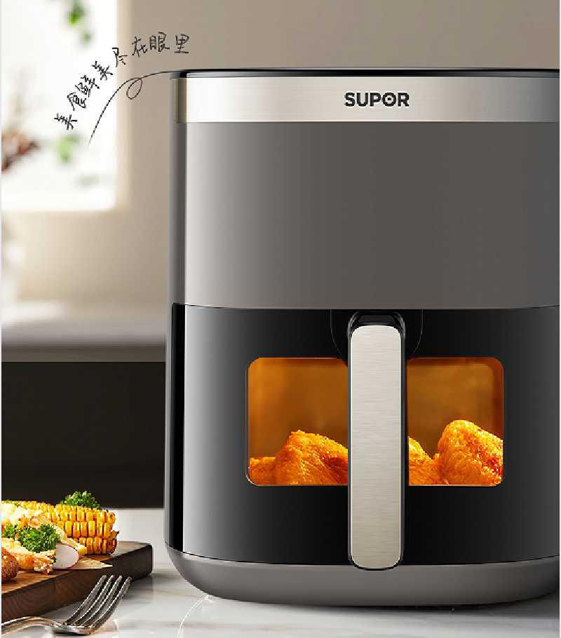 苏泊尔SUPOR智能空气炸锅KD53Y91 5升大容量不粘内锅轻巧设计高清大图