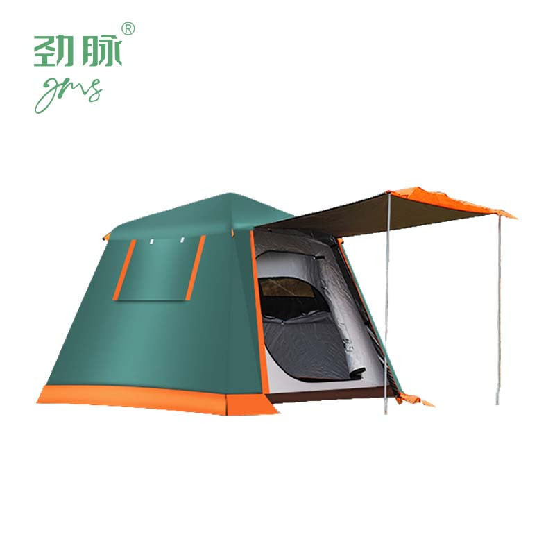 劲脉 户外自动帐篷 米白色-240*240*180CM 顶高清大图