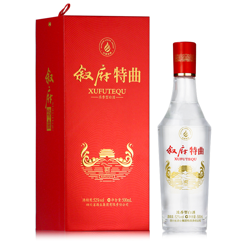 叙府特曲52度500ml*1瓶装浓香型白酒