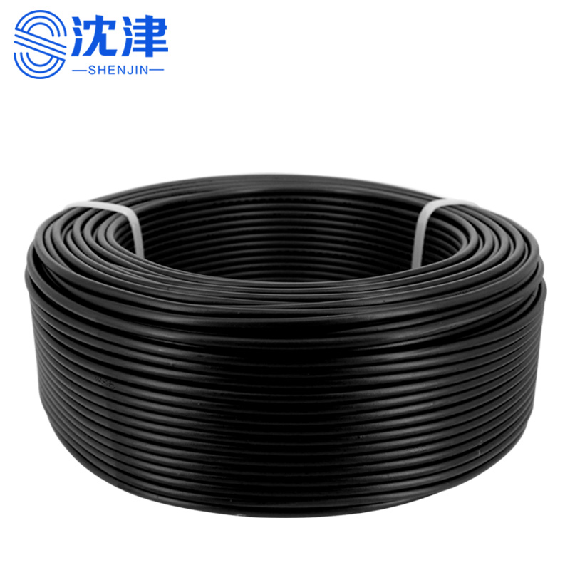 沈津 塑铜线100米黑色 ZC-BV-450/750V-2.5平方 1捆高清大图