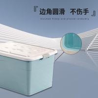 苏宁宜品 SNYP-SNX183 中号蓝色 防潮收纳箱玩具储物箱加厚衣柜整理箱