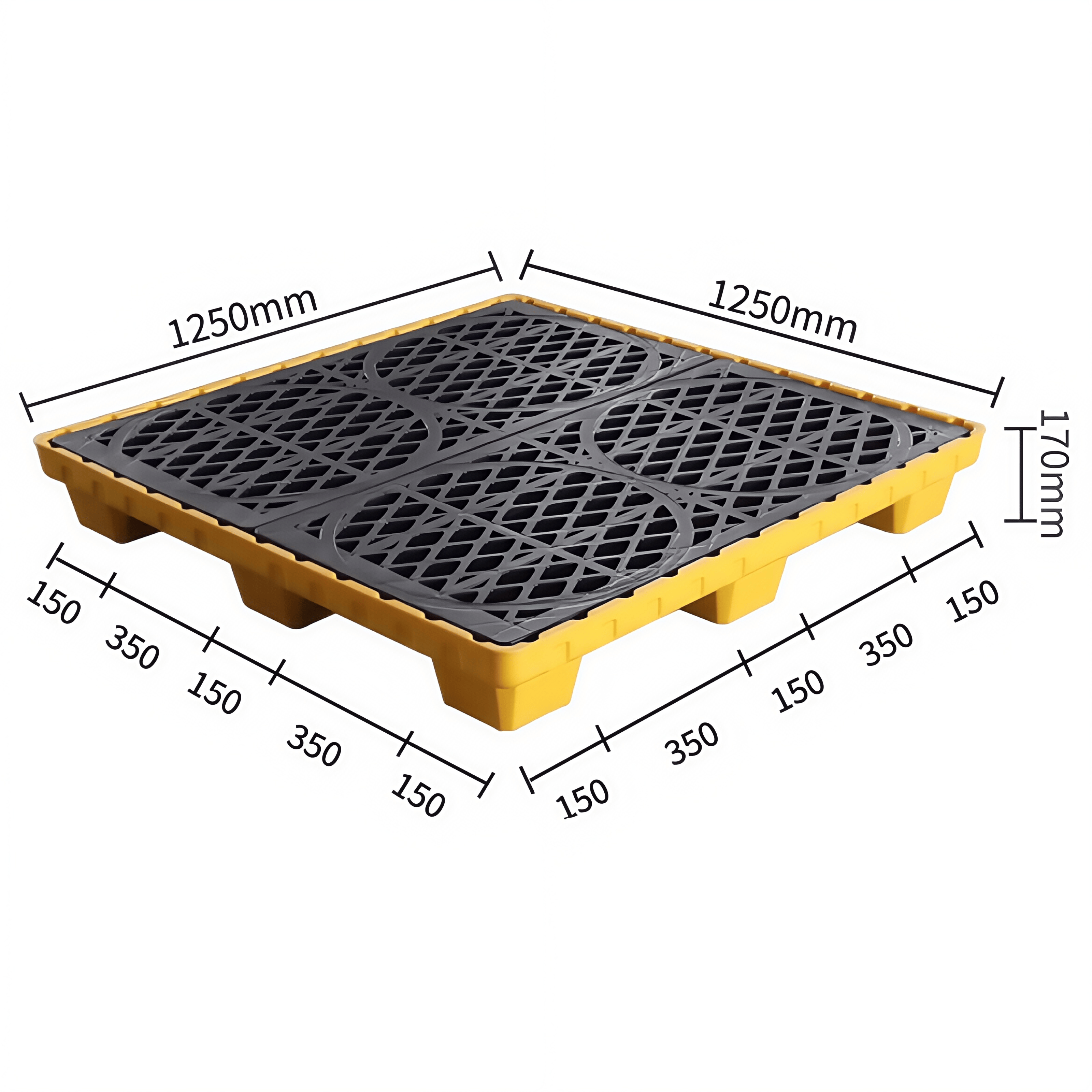 鑫木樽塑料托板1250*1250*170mm个高清大图