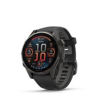 Garmin运动旗舰GPS智能手表碳灰色硅胶表带防水男士户外跑步骑行 Black