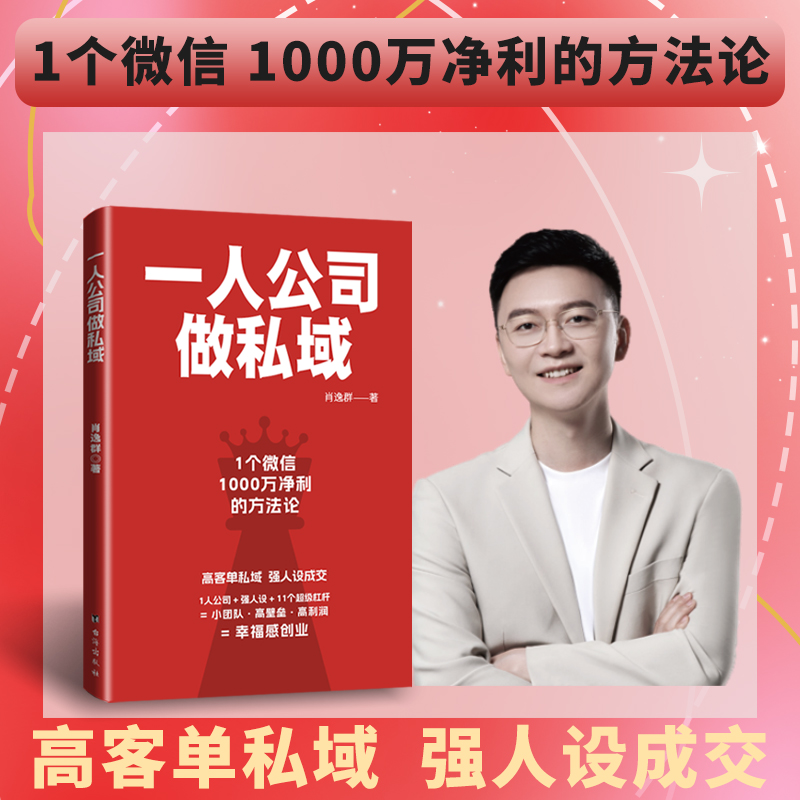 正版新书]一人公司做私域:高客单私域强人设成交,幸福感创业肖高清大图