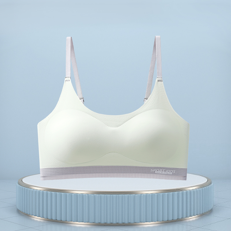 猫人少女内衣女童二三阶段青春发育期无痕隐形运动背心文胸学生款高清大图