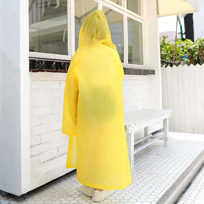 四万公里一次性雨衣儿童全身防雨男女童便携学生加厚雨披户外用品SW7163高清大图