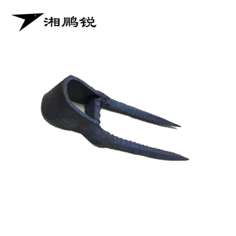 湘鹏锐 手工锻造二齿 重型 450mm*20mm 把高清大图